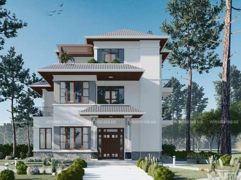 Thiết kế nhà phố mái thái Bánh ú tinh tế và độc đáo