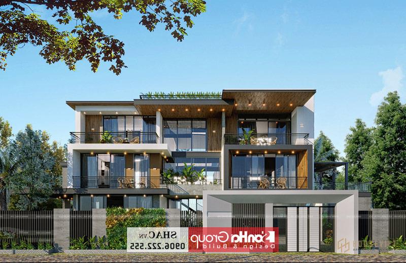 Mẫu biệt thự 3 tầng đẹp tại Hải Phòng