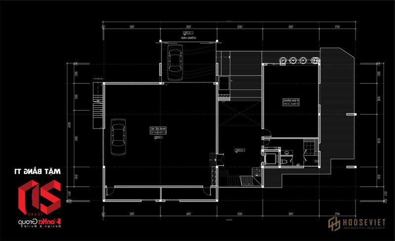 Biệt thự 3 tầng đẹp 475m2