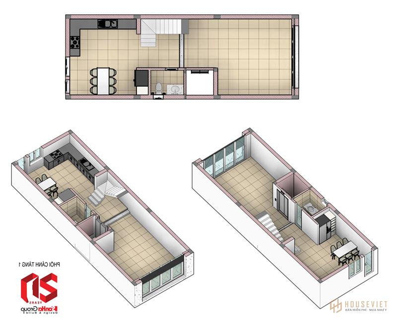 Thiết kế nhà phố hiện đại tại Hải Phòng