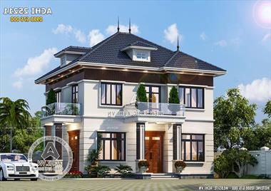 Mẫu nhà vuông 2 tầng 85m2 đẹp tại Hà Nội - ACHI 25211