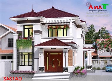 Nhà 2 tầng mái thái đẹp ở Yên Mỹ, Hưng Yên MS- CA1342