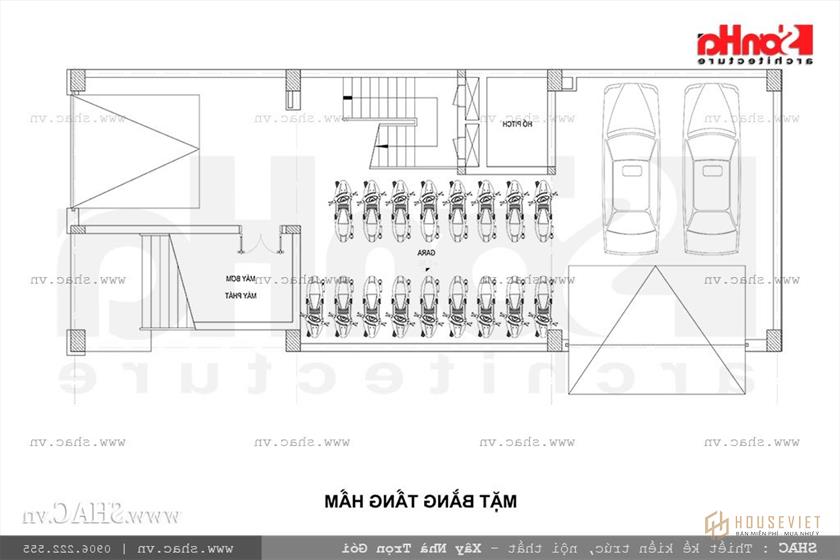 Thiết kế tầng hầm khách sạn