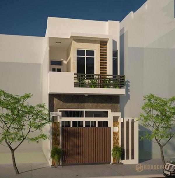 Mẫu nhà diện tích 60m2 tông màu trầm