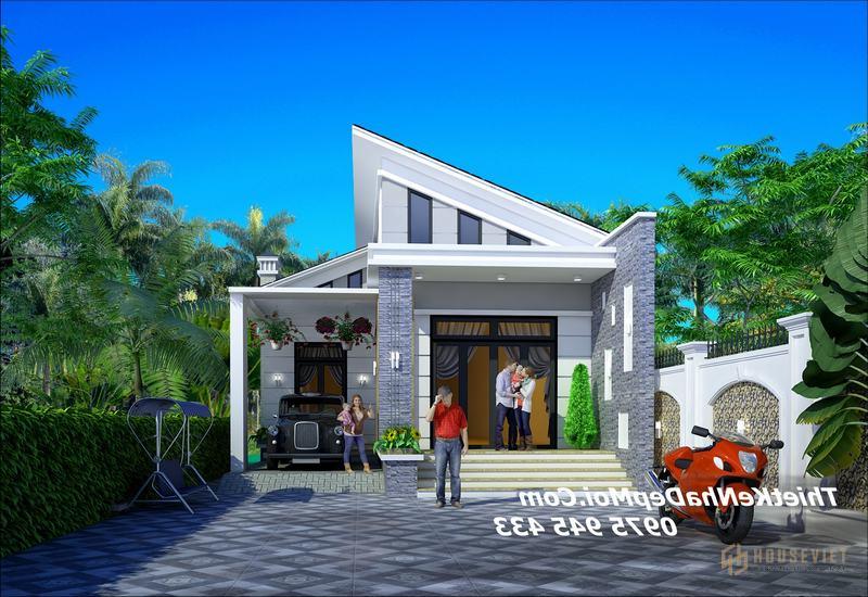 Mẫu nhà lợp tôn đẹp ở nông thôn