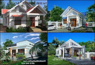 Các kiểu nhà cấp 4 nông thôn mái tôn đẹp nhất siêu tiết kiệm 2022