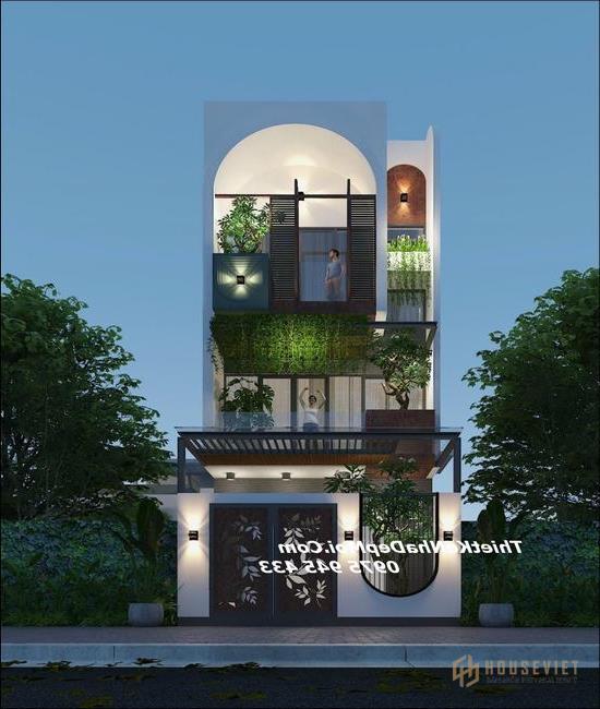 nhà ống 2.5 tầng mặt tiền 4.5m