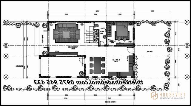 ban ve biet thu vuon 2 tang mai thai 8x12 tret 0328