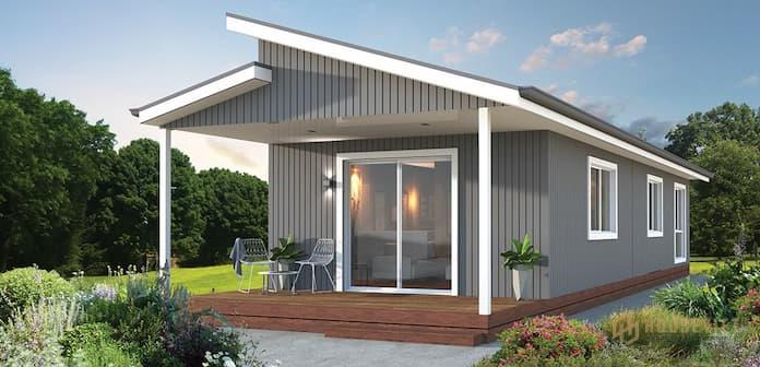 Ảnh 6: Nhà lắp ghép mái xéo mang đến phong cách trẻ trung nhưng không kém phần lãng mạn cho ngôi nhà của bạn.