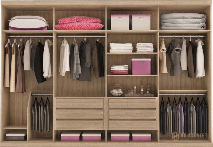 Ảnh 6: Mẫu tủ quần ảo gỗ sử dụng đủ cho cả 2 vợ chồng