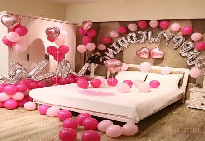 Ảnh 8: Sự tươi mới của bóng bay khiến các cặp đôi trẻ ngày càng yêu mến kiểu trang trí phòng cưới này