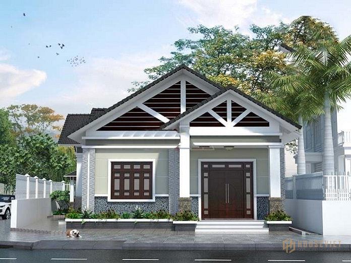 Ảnh 1: Kinh phí xây nhà cấp 4 gác lửng 4x10 cực kỳ phải chăng