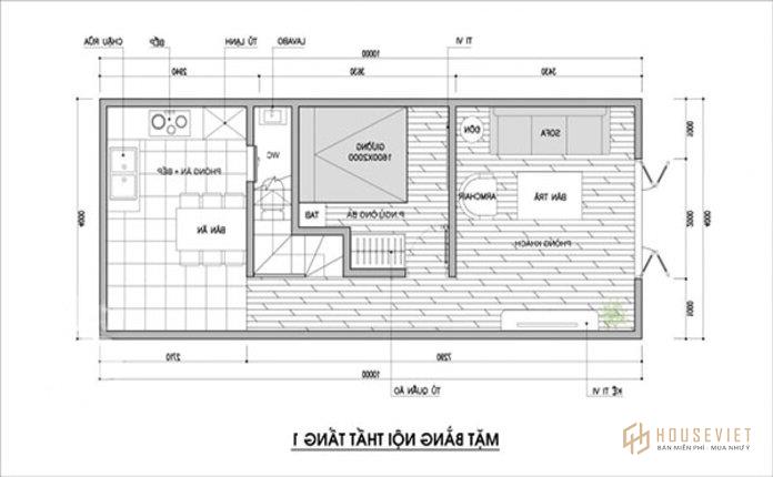 Ảnh 7: Mặt bằng công năng tầng 1