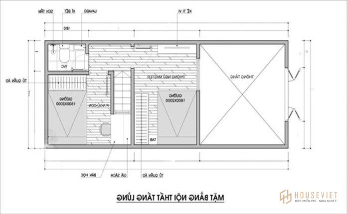Ảnh 8: Mặt bằng công năng tầng lửng