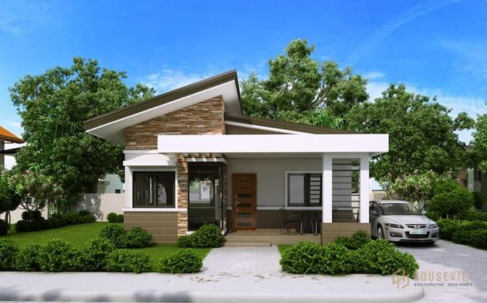 Ảnh 3: Thiết kế mẫu nhà vuông đẹp cũng rất hợp túi tiền với kinh tế của nhiều gia đình