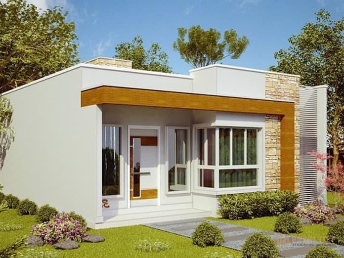 Ảnh 4: Sự kết hợp hài hòa giữa kiến ​​trúc và thiết kế trang trí càng tôn lên vẻ đẹp của ngôi nhà vuông vức