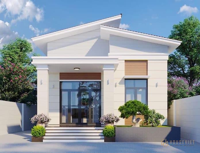 Ảnh 5: Mẫu thiết kế nhà vuông đơn giản không quá cầu kỳ và đòi hỏi kỹ thuật cao