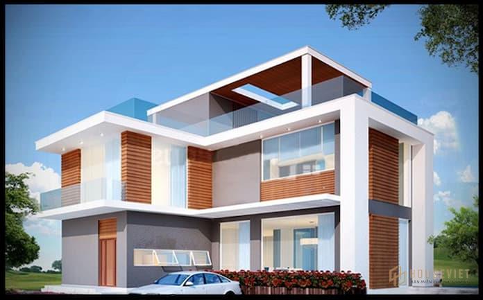 Ảnh 9: Ngôi nhà vuông vức mang vẻ đẹp tinh tế, trang nhã nhưng không kém phần sang trọng, hiện đại