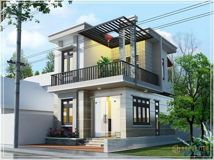 Ảnh 10: Nên chọn thiết kế nhà vuông vắn, phối màu hợp với mệnh của chủ gia đình.