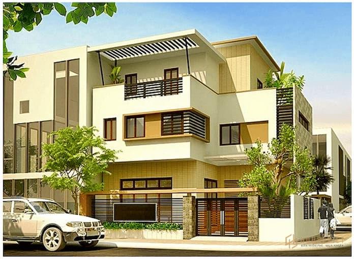 Ảnh 15: Ngôi nhà vuông 3 tầng được gia chủ dùng làm quán ăn kinh doanh rất tiện lợi