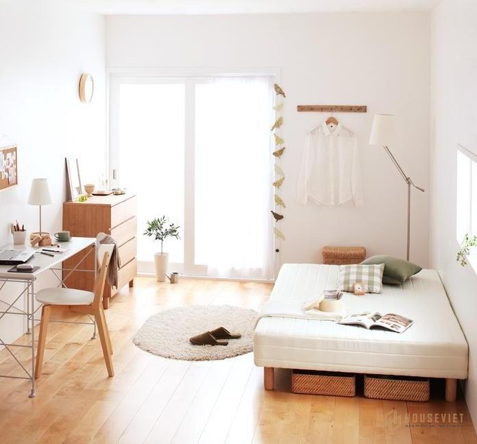 Ảnh 5: Không gian phòng ngủ kết hợp không gian sinh hoạt chung