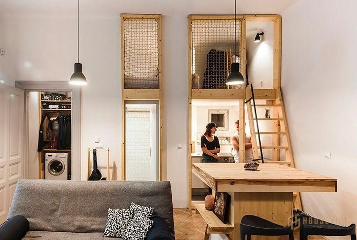 Ảnh 10: Thiết kế tiện ích của căn hộ nhỏ 20m2