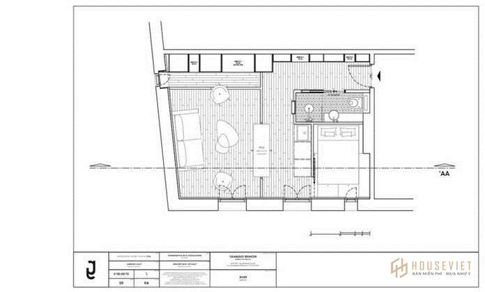 Ảnh 18: Bản vẽ thiết kế chung cư mini 30m2 phổ biến hiện nay