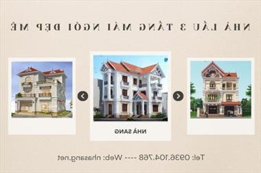 Phô diễn vẻ đẹp trọn vẹn 400 mẫu nhà lầu 3 tầng mái ngói đẹp mê
