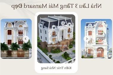 So sánh 3 loại mái thịnh hành nhất 2022 và phân tích 55 mẫu nhà lầu 3 tầng mái mansard đẹp