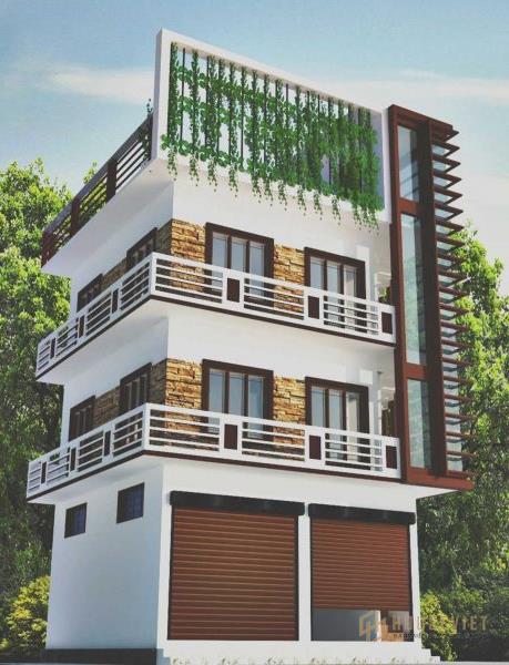 Nhà phố 3 tầng hai mặt tiền.