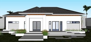 Bản vẽ nhà mái thái 1 tầng 15 × 8 cấp 4 trệt đẹp anh Hải Sóc Trăng