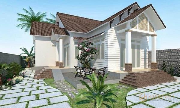 Mẫu thiết kế nhà chữ L cấp 4 4 phòng ngủ 150m2