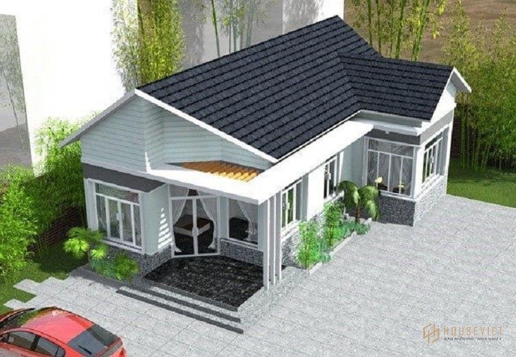 Mẫu thiết kế nhà cấp 4 4 phòng ngủ 120m2