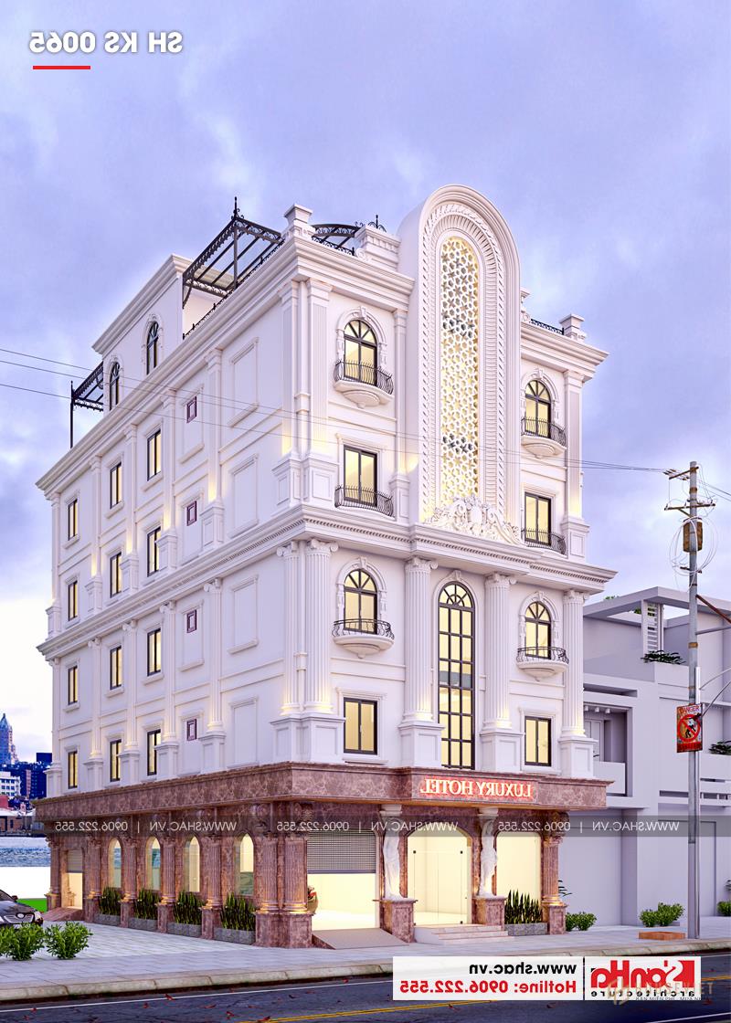 Kiến trúc khách sạn mini 2 sao tân cổ điển toát lên sự sang trọng và đẳng cấp 