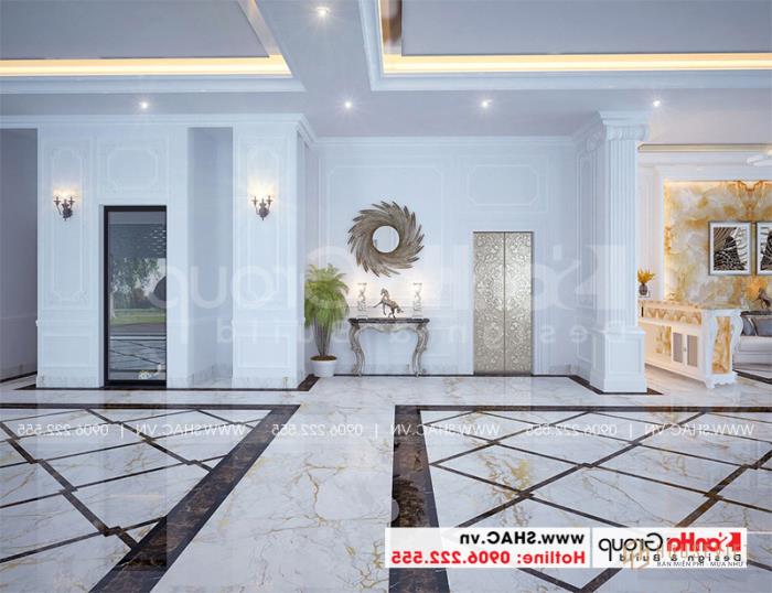 Không gian sảnh của khách sạn rất được đầu tư về đường nét 