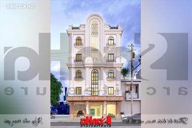 Hồ sơ thiết kế khách sạn mini 2 sao tân cổ điển 5 tầng diện tích 275m2 tại Phú Thọ - SH KS 0065