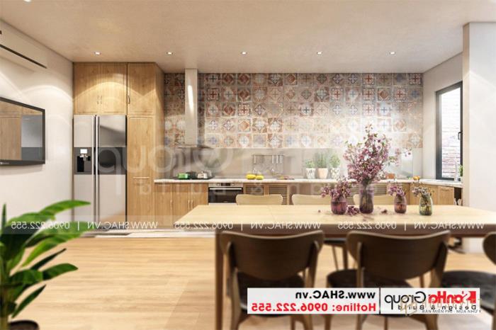 Thiết kế phòng bếp độc đáo hứa hẹn mang đến những bữa ăn ấm cúng 