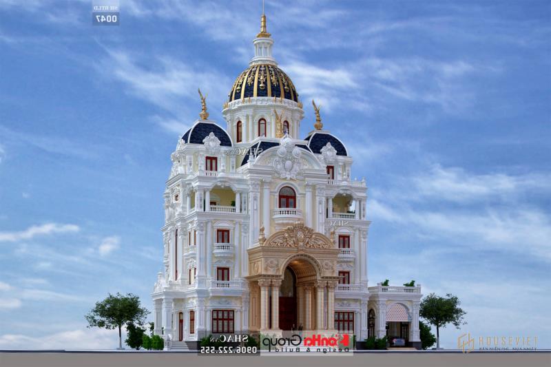 Biệt thự lâu đài 4 tầng rộng 530m2