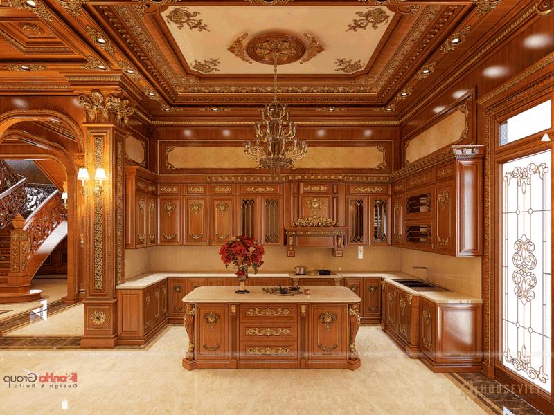Nội thất phòng bếp theo kiểu tân cổ điển