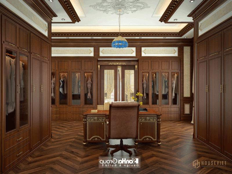 Phòng thay đồ rộng rãi trong biệt thự