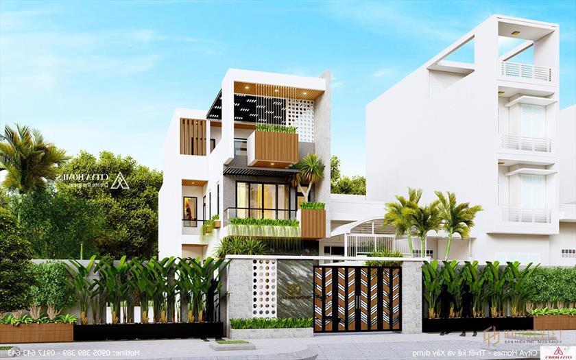 Hình khối Tăng sự hiện diện của Kiến trúc Mặt tiền