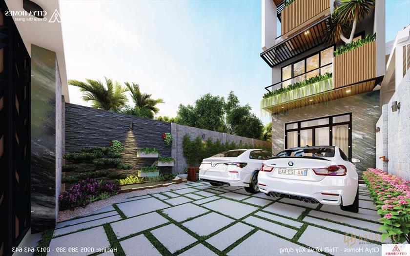 Không gian sân vườn với những góc nhìn thiên nhiên bắt mắt