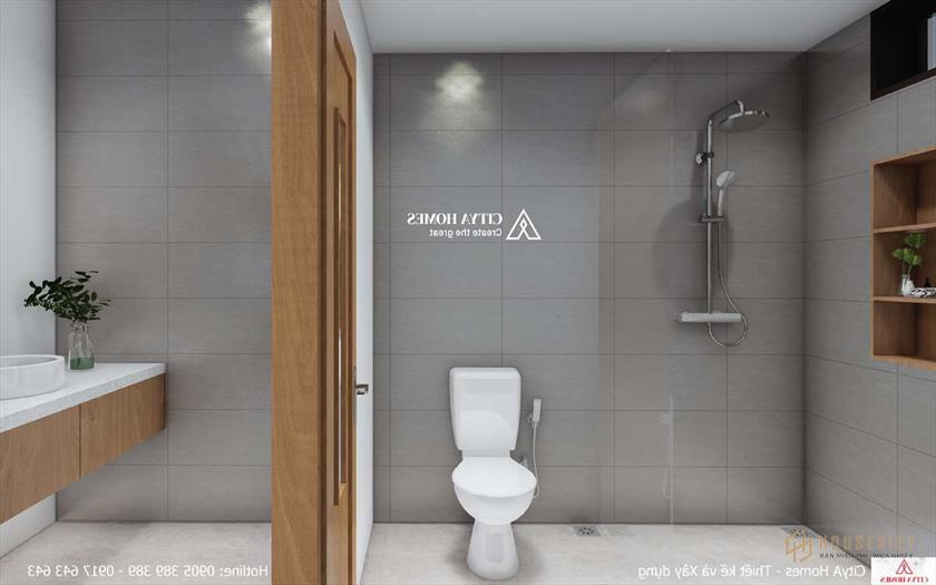Thiết kế Không gian Nhà vệ sinh Gọn gàng và Sạch sẽ