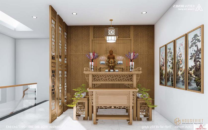 Phòng thờ cúng thể hiện sự tôn kính