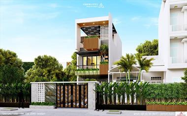 Nhà phố vườn cho gia đình 3 thế hệ - Anh Phong ở Quảng Trị