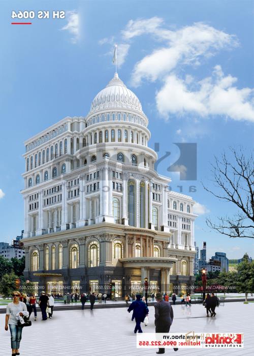 2 Thiết kế trung tâm thương mại phức hợp khách sạn 5 sao Đồng Tháp sh ks 0064