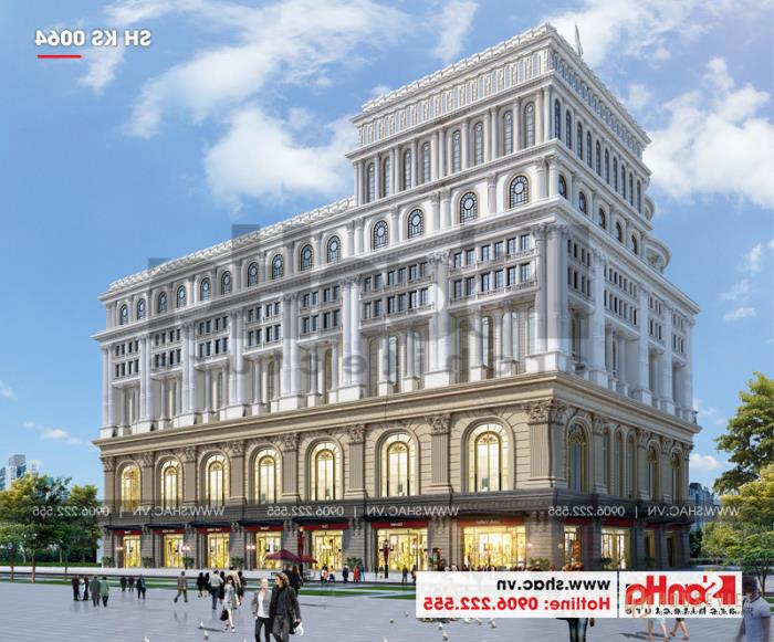 5 Thiết kế trung tâm thương mại phức hợp khách sạn 5 sao tại Đồng Tháp sh ks 0064