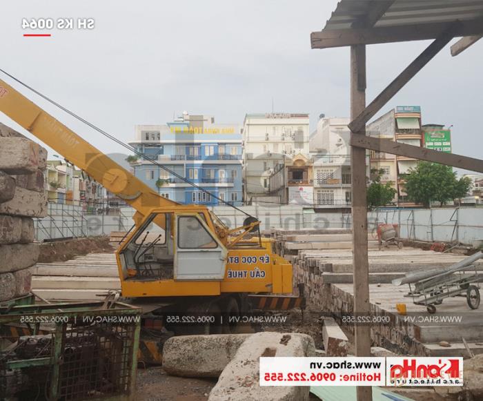 18 Hình ảnh thực tế thi công khách sạn 5 sao và trung tâm phức hợp thương mại tại Đồng Tháp sh ks 0064