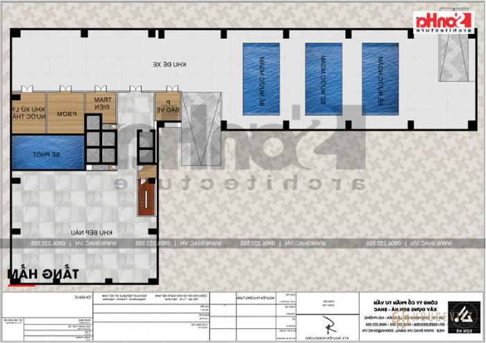 7 Chức năng tầng trệt tầng hầm trung tâm thương mại phức hợp khách sạn 5 sao Đồng Tháp sh ks 0064