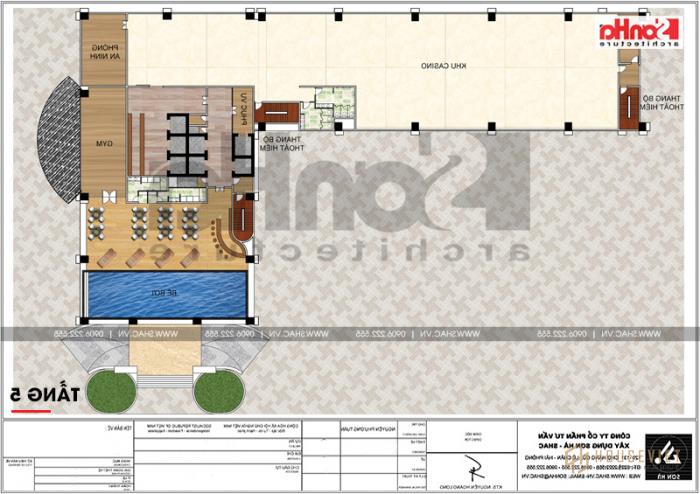 12 Chức năng tầng trệt Tầng 5 khu phức hợp thương mại khách sạn 5 sao Đồng Tháp sh ks 0064